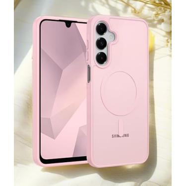 Imagem de Capa para Samsung Galaxy A17, compatível com MagSafe, proteção de grau militar à prova de choque, capa de celular transparente magnética antiamarelamento, antiarranhões, capa protetora para celular