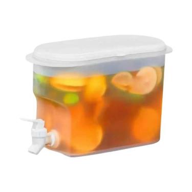 Imagem de Jarra De Água De 3,5L Com Torneira, Dispensador De Bebidas Para Sucos,