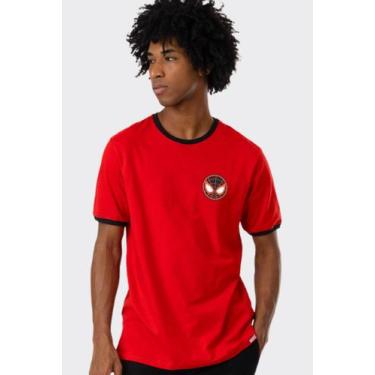 Imagem de Camiseta Marvel Homem Aranha Emblema - Piticas, 6, Vermelho, Unissex