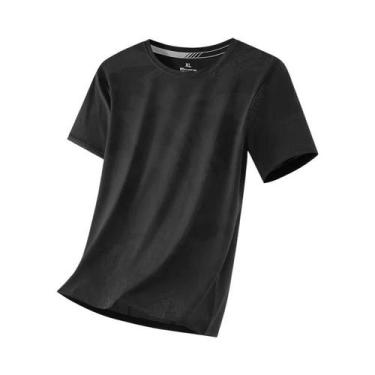 Imagem de Camiseta Masculina De Verão Tamanho Grande, Fina, De Secagem Rápida, E