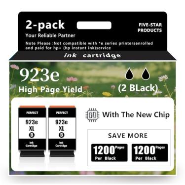 Imagem de PFKink Cartuchos de tinta preta 923e 923XL de substituição para HP 923 cartuchos de tinta preta para impressoras HP OfficeJet Pro 8130e 8135e 8025e 8138e 8139e 8130 série Office Jet 8122e 8120