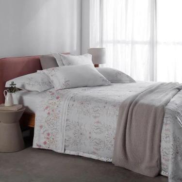 Imagem de Jogo de Cama Lençol Casal Buddemeyer Percal 300 Fios Algodão Bud Visio