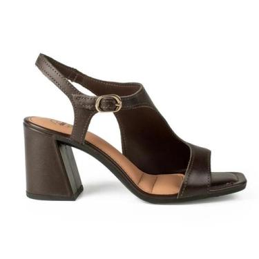 Imagem de Sandália Salto Médio Feminina Dakota Y9991 Marrom, 37, Marrom