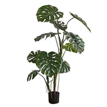 Imagem de SLGGPJBU Plantas falsas planta artificial exterior interior árvore de plástico árvore falsa decoração de jardim árvore artificial em vaso plantas verdes plantas artificiais plantas artificiais