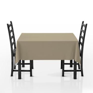 Imagem de Toalha De Mesa Quadrada Tecido Oxford champagne -140x140cm - Fabrika d