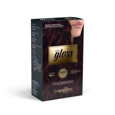 Imagem de Coloração Creme Hidra Gloss 4.66 Borgonha - Acquaflora
