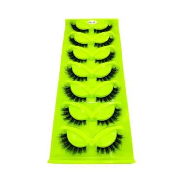 Imagem de Cílios Postiços Naturais E Volumosos Com Efeito Gatinho - 7 Pares De C