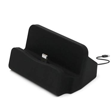 Imagem de Base de Carregamento para Telefone com Porta Android Type-C Rápido Transmissão Dados Área Grande Suporte Estável Cabo Corpo PC Multifuncional Mesa