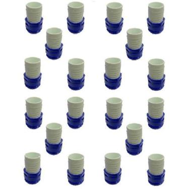 Imagem de Kit 20un Acessório Limpeza Piscina Adaptador De Rosca Plástico - Econo