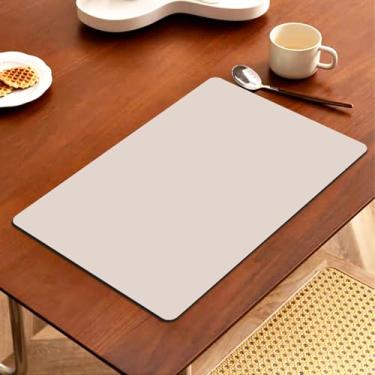 Imagem de Tapete de café, tapete de secagem de pratos para balcão de cozinha, 61 cm x 40.6 cm super absorvente almofada de secagem de pratos com borracha antiderrapante, tapete de barra para esconder manchas