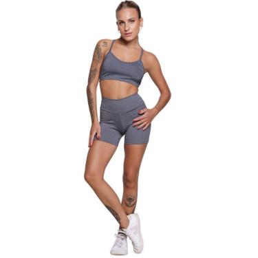 Imagem de Conjunto Top Alça Fina Sem Bojo e Short Suplex Serra e Mar Treino Academia Moda Fitness-Feminino