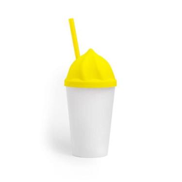 Imagem de Kit 30 Copo Sorvete Leitoso 550 ML - Biel Copos, Amarelo Neon