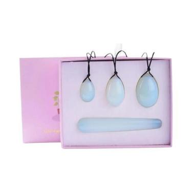 Imagem de Conjunto De Ovos Yoni De Jade Natural 4 Peças, Ferramentas De Massagem