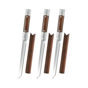 Imagem de Conjunto De Facas De Corte De Carne Em Aço Inoxidável M390 Ultra-Afiad