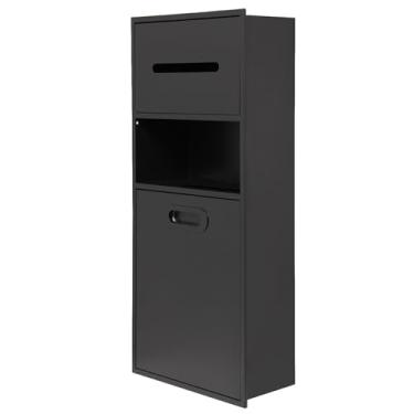 Imagem de Organizador de nicho de chuveiro de aço inoxidável - Prateleira de armazenamento embutida à prova d'água para artigos de higiene pessoal, xampu e papel higiênico - Organizador de reforma da casa