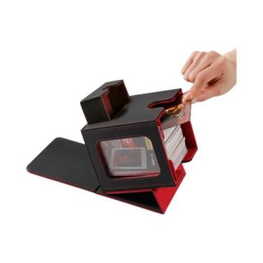 Imagem de Caixa De Cartas MTG Em Couro Impermeável Com Dupla Camada Para Armazen