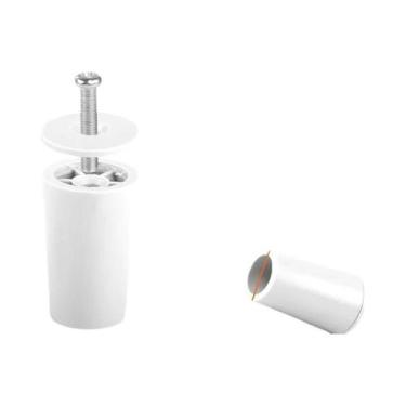Imagem de Parafusos De Plástico Branco Para Persianas 8 Peças Lisos Compactos Ac