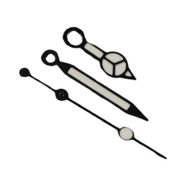 Imagem de Mostrador De Relógio Luminoso Sunburst 28.5mm Com Ponteiros Para Movim