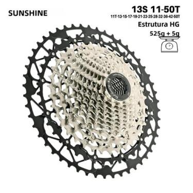 Imagem de Cassete De Bicicleta Em Aço Carbono Ultraleve 9-13 Velocidades HG Para