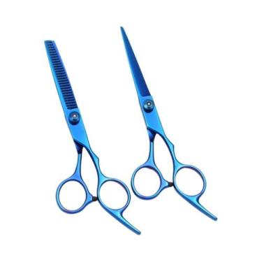 Imagem de Tesoura De Cabeleireiro Profissional De Aço Inoxidável Colorida De 6 P