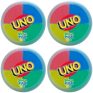 Imagem de 4x Stiica E Pula Massinha Air Clay 20g Uno - Doce Brinquedo