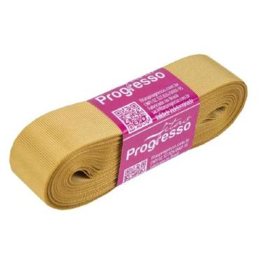 Imagem de Fitas Gorgurão nº5 22mm Com 10 Metros Diversas Cores - Progresso, Ouro