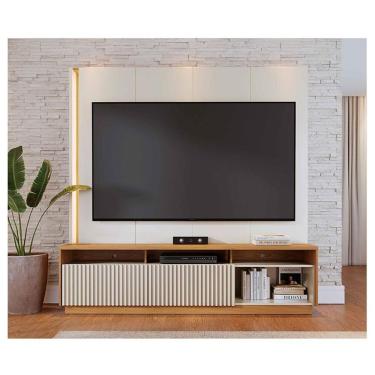 Imagem de Estante Home Theater Ambiente Jordão Off White Freijó - Colibri