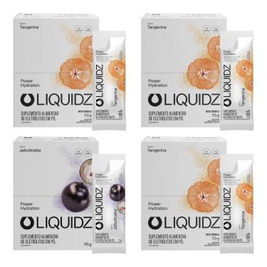 Imagem de LIQUIDZ - Eletrólitos Zero Açúcar Jabuticaba|Tangerina - 4Cx - 56 Sachês-Unissex