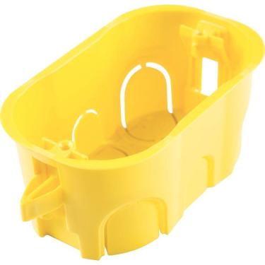 Imagem de Caixa De Embutir Drywall 4x2 Tramontina Amarela Tramontina