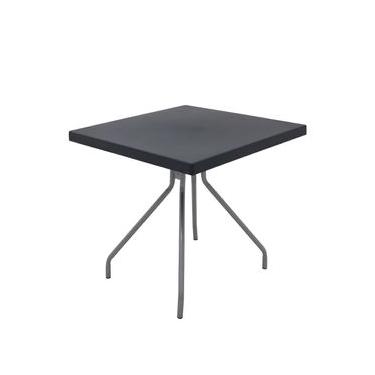 Imagem de Mesa Quadrada Tramontina Zeta 79 cm em Polipropileno Grafite Pernas em Aço Carbono