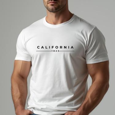 Imagem de Camiseta Masculina LongLine Basica Lisa Camisa Masculina algodão-Masculino