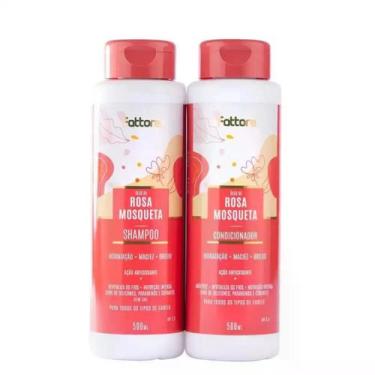 Imagem de Shampoo + Condicionador Rosa Mosqueta Fattore 1L - Fattore Cosmeticos