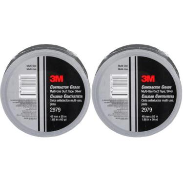 Imagem de Cinta Adhesiva 3M Talc 2979 Multiusos Plateada 48 mm x 55 m x 0,18 mm