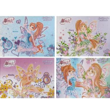 Imagem de Kit 2 Caderno Desenho Cartografia Brochura 48 Folhas Winx - São Doming