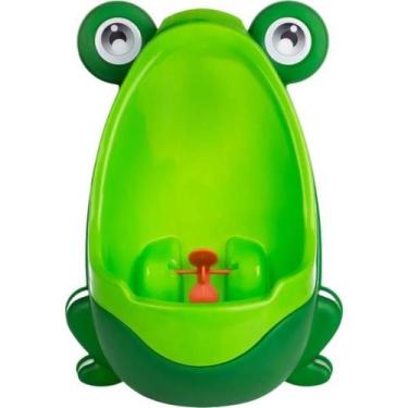 Imagem de Mictório Infantil Sapinho Verde com Ventosas  Penico de Parede Masculi
