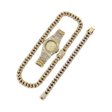 Imagem de Relógio De Pulso Masculino De Quartzo Em Aço Inoxidável Com Calendário