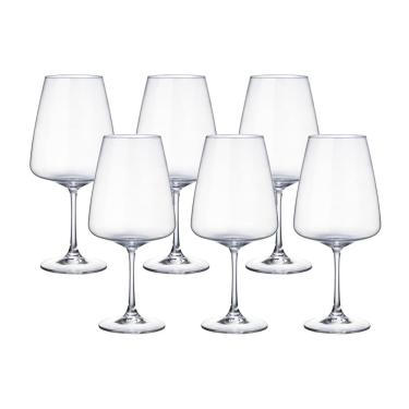 Imagem de Conjunto de Taças para Vinho Hauskraft Corvus em Cristal 750 ml - 6 Peças 