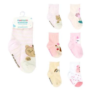 Imagem de Meia Antiderrapante Pimpolho 21 A 25 Feminino Bichos 01630, 21 A 25, B