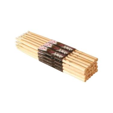 Imagem de Baquetas Hickory 7A (12 Pares) On-Stage HW7A - OSS-PERCUSSAO