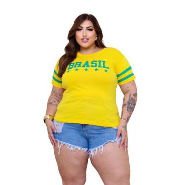 Imagem de camiseta plus sazicopa do mundo brasil - IMPROVIZ MODAS