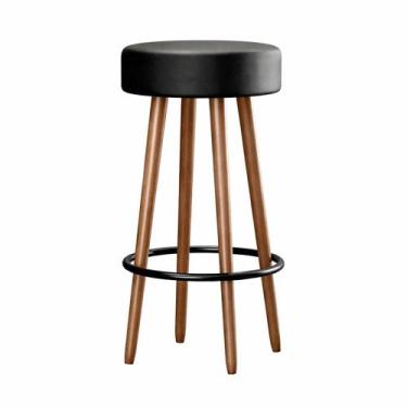 Imagem de Banqueta Alta Para Cozinha Área Gourmet Berlin material sintético Pret