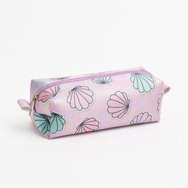 Imagem de Estojo Escolar Infantil Grande Capacidade Menina - Pikuka, Azul