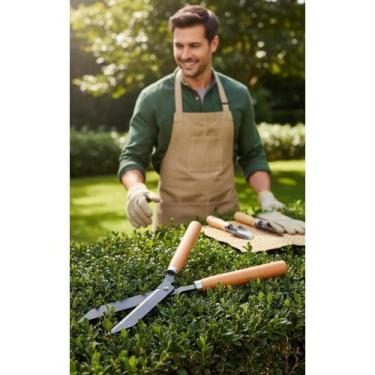 Imagem de Tesoura Poda Cerca Viva Grama Alta Precisão Profissional - Congratulat