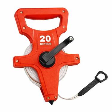 Imagem de Trena Fita Métrica 20 Metros De Enrolar Tipo Manivela Profissional - G