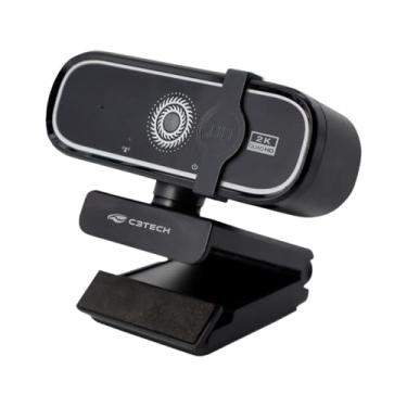 Imagem de C3Tech WebCam WB-200BK Preto video em QHD 2K, microfone embutido, Sensor CMOS, Tampa de privacidade