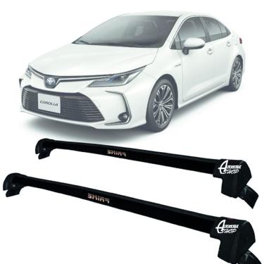 Imagem de Rack Teto Aluminio Prime Toyota Corolla 20 a 25 Preto PR199