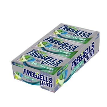 Imagem de Chiclete Freegells Gum Original Mint Sem Açúcar Caixa 15x8g