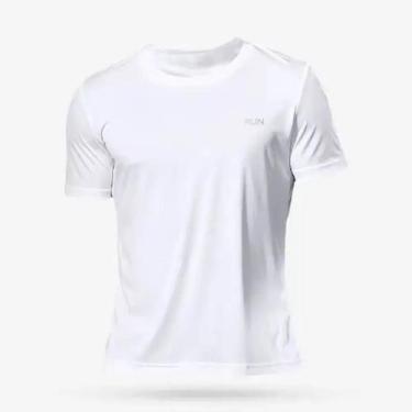Imagem de Camiseta Masculina De Secagem Rápida Para Corrida E Academia, Manga Cu