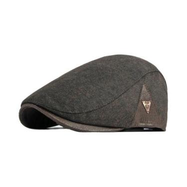 Imagem de Boina Masculina De Lã Grossa E Quente Para Inverno, Estilo Britânico R