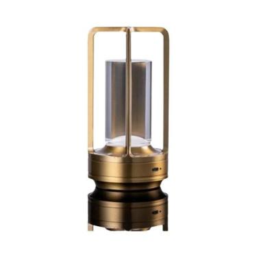 Imagem de Luminária De Cristal LED Táctil Para Mesa, Luz De Plástico Para Decora